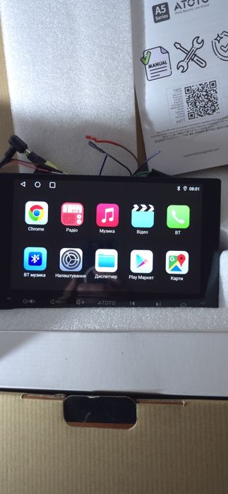 ATOTO A5LG209T 9" автомагнітола 2 DIN  Android, 2+32G, бездротовим CarPlay та Android Auto