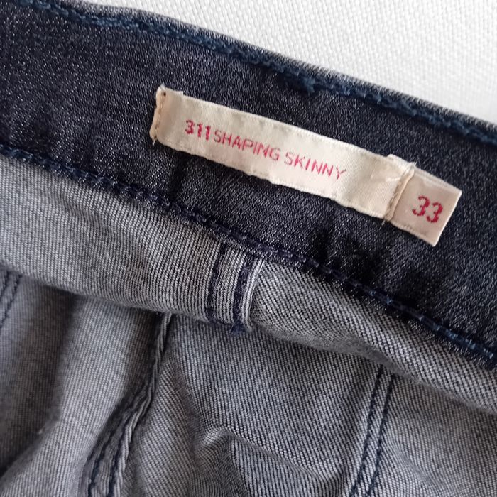 Spodnie Levis W33 czarne rurki