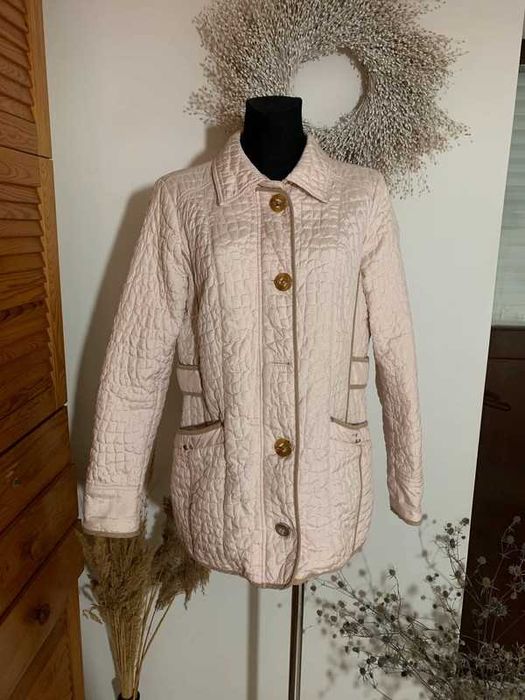 Wiosenna kurtka pudrowy róż L
