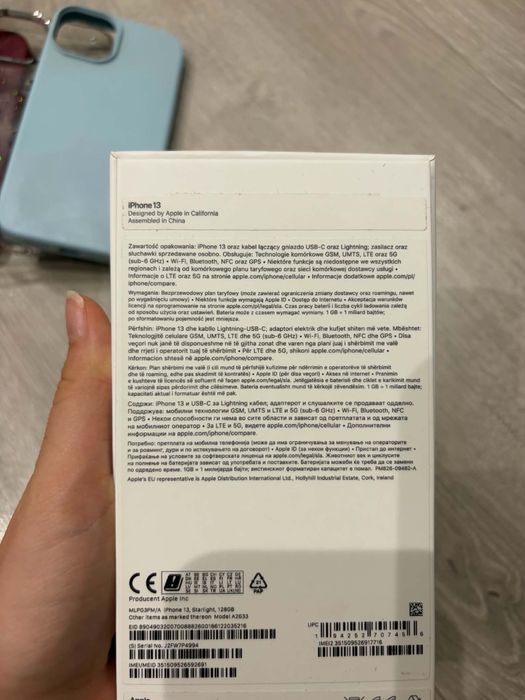 iPhone 13 128 GB White | Bardzo dobry stan | orginalne pudełko