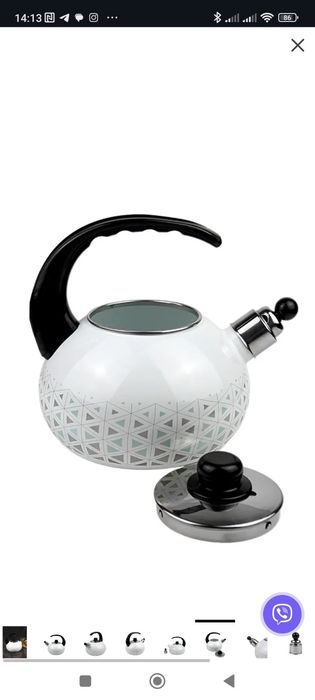 Чайнік емальований новий