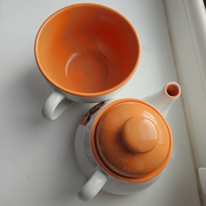 Чайник заварник с большой чашкой