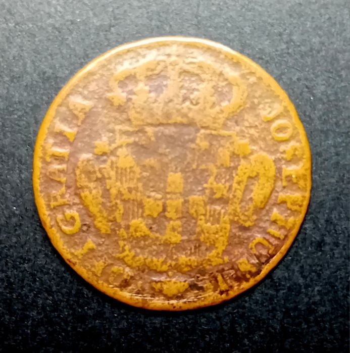 5 moedas monarquia portuguesa 1699, 1763, 1890 e 1900 - inclui "V reis D. Pedro II 1699"