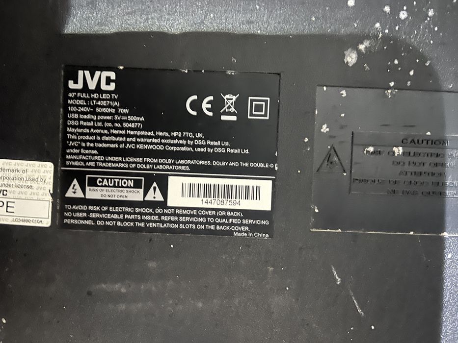 Телевізор JVC 40 дюймів 40TRP