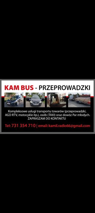 Transport/ tanio/ dowoz par młodych  przeprowadzki