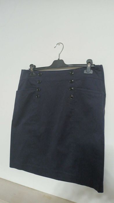 Saia em azul escuro da H&M