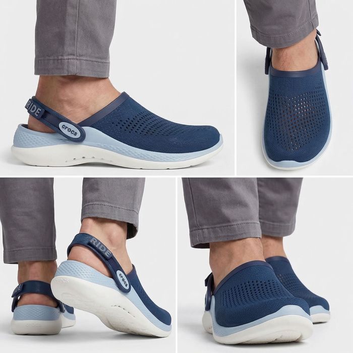 Crocs  кроксы синие literide 360 серые черные 36-44