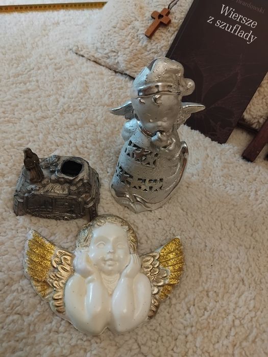 Krzyż na sciane retro vintage dewocjonalia religijne ozdoby