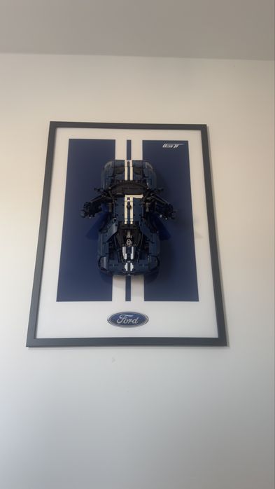 Quadro em Acrilico com Moldura para LEGO Technic 2022 Ford GT 42154