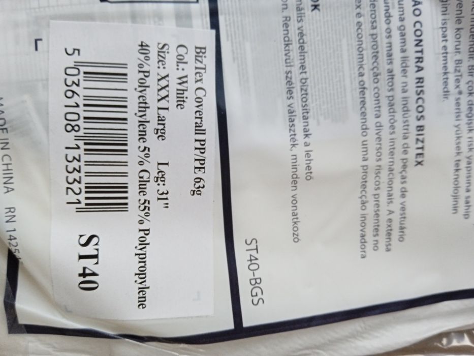 Kombinezon ochronny tyvec XL 10szt