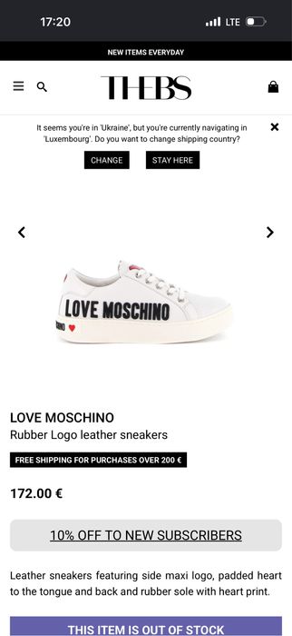 LOVE MOSCHINO кросівки