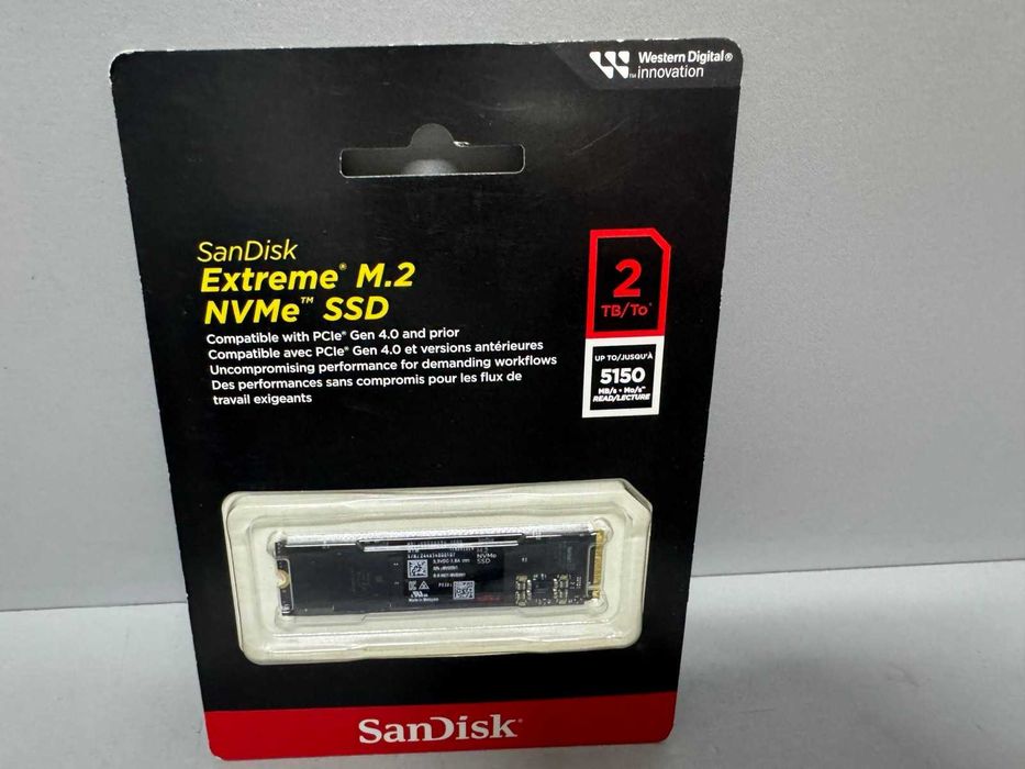 SSD накопичувач SanDisk Extreme 2Tb M.2 NVMe (SDSSDX3N-2T00-G26) Новий!