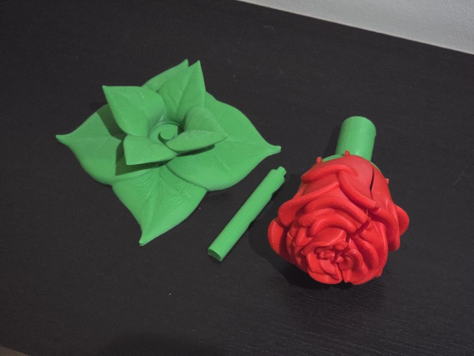 Rosa Presente Porta-Anel