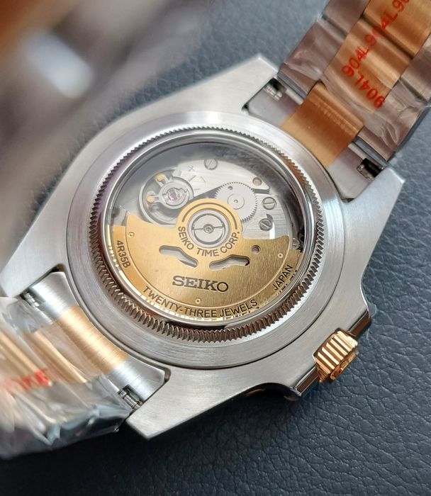 Годинник часы MOD Seiko GMT Master механізм NH34