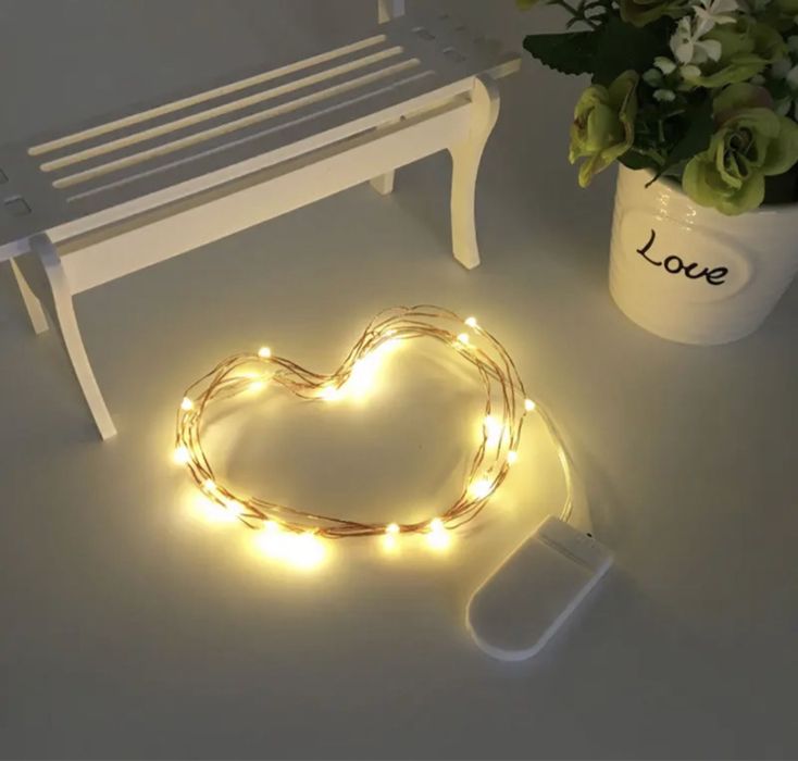 Гірлянда роса нитка led на батарейці 3м 5м 10м