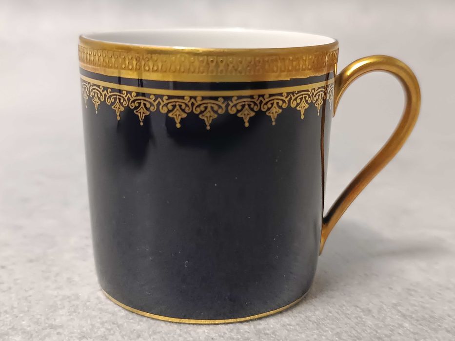 Rosenthal Kobaltowa Filiżanka Złocony Duet