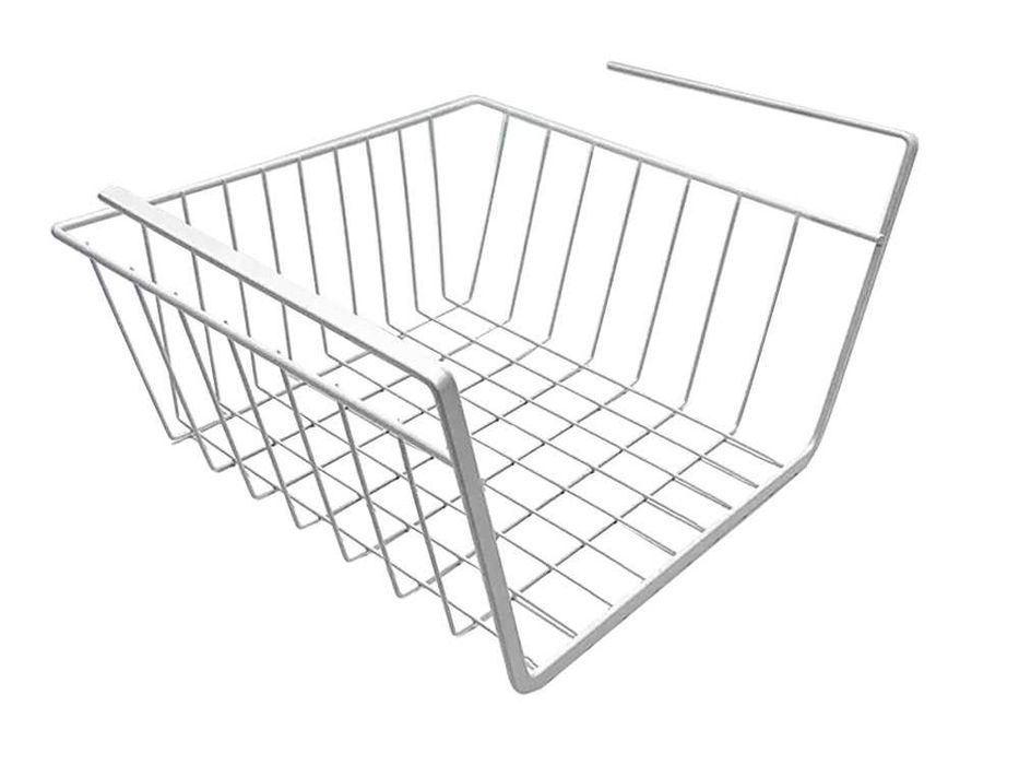 Kosz podwieszany pod półkę metalowy organizer koszyk kuchenna BIAŁA