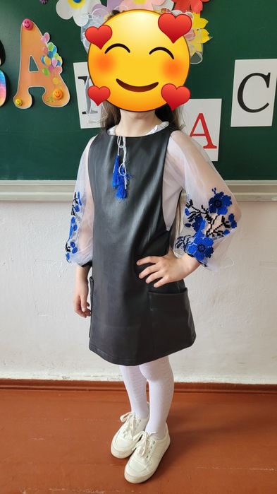 Сарафан з екошкіри   Zara