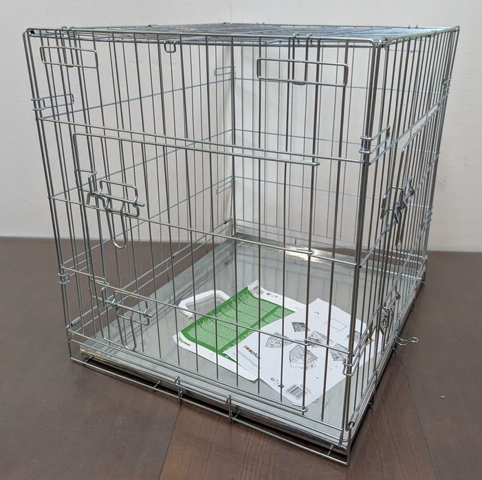Składana Klatka dla Psów do Pomieszczenia Double Door S 63x55x61cm NOWA