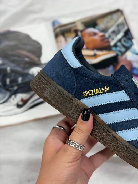 Топ Модель! Кросівки Adidas Handball Spezial Navy Gum, Адідас Сині, adidas