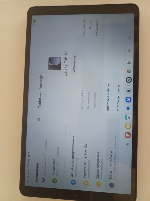 Tablet samsung tab A9
