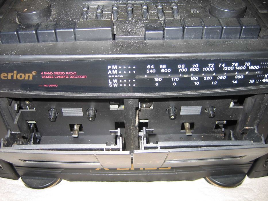 Wieża z głośnikami - lata 90-te - korektor - SHERION SH-202