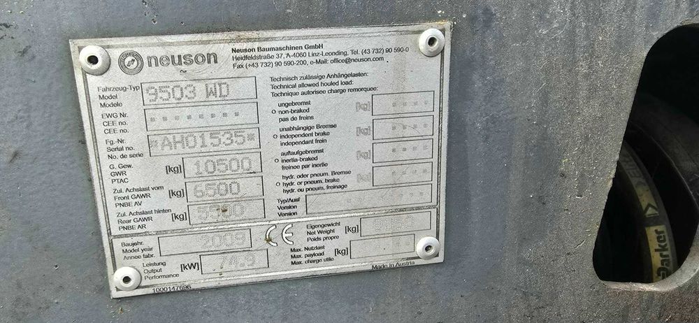 Wacker Neuson 9503 koparka kołowa