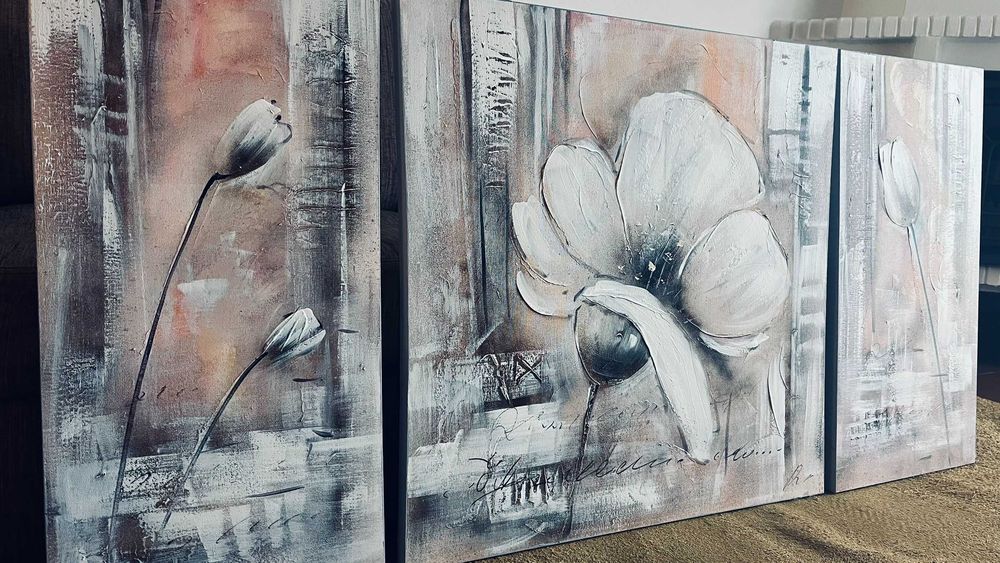 Quadro Decorativo Tripartido – Conjunto 140 × 70 cm