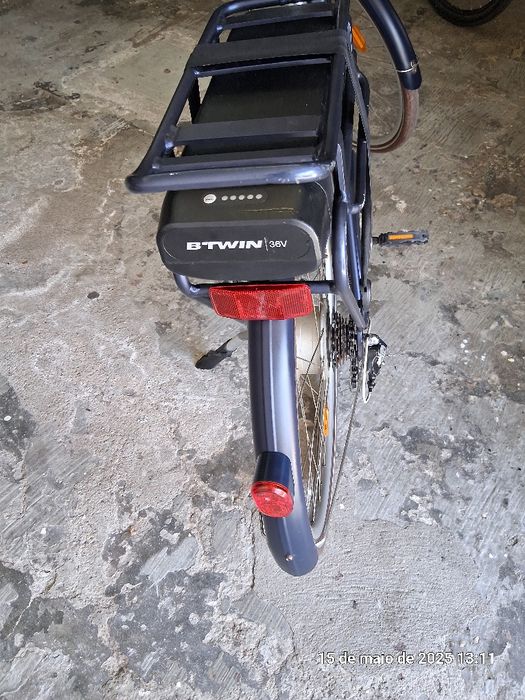 Bicicleta electrica de cidade quadro baixo