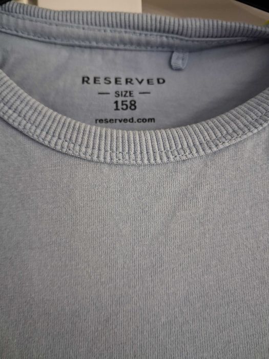 T-shirt chłopięcy Reserved 158 z cekinami piłka niebieski