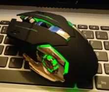 Акумуляторна мишка (WIFi+Bluetooth, 3200 dpi).  6+1 key. З підсвіткою
