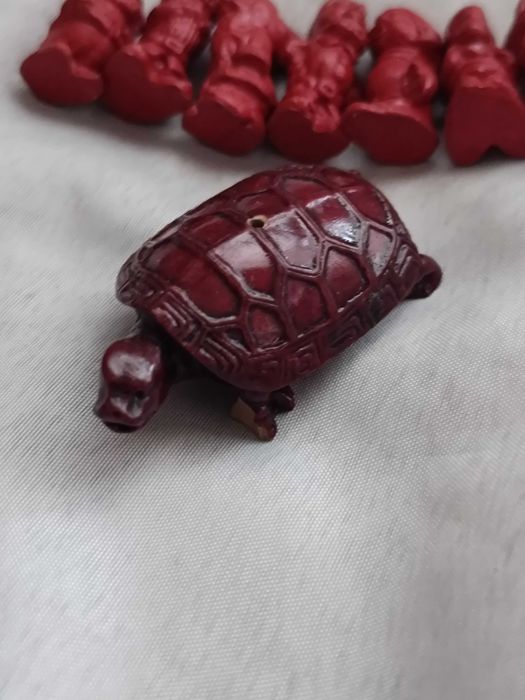 7 Anões em red jasper e Tartaruga Feng Shui