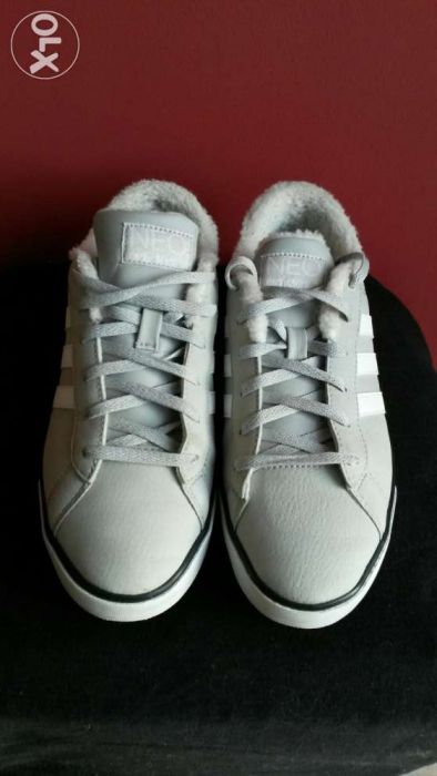 Buty Adidas Neo szare / siwe na jesień / zimę / wiosnę