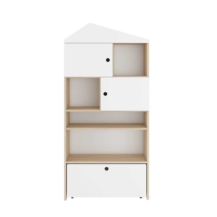 Bellamy Amsterdam Regał Dzięcięcy East domek pojemny + szuflada