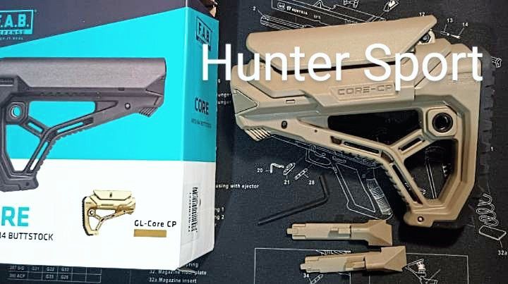 Приклад Fab defense GL Core CP AR15/AR10/АК Без трубы Оригинал