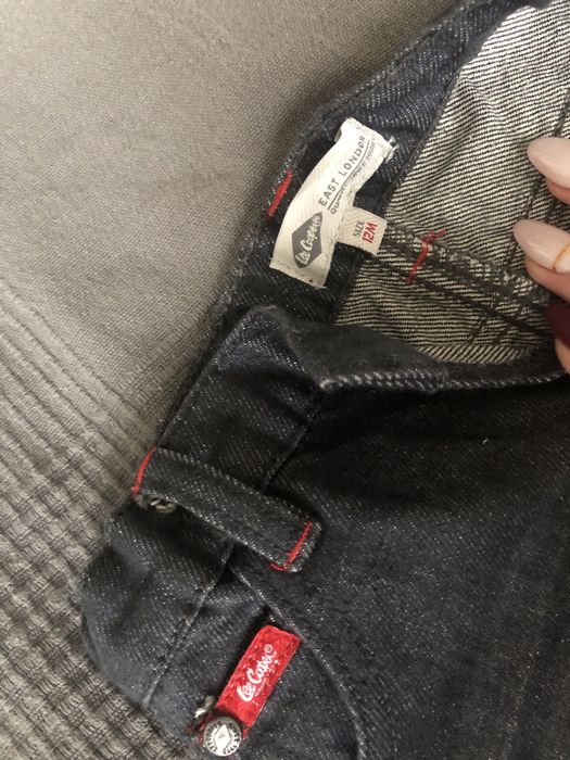 Komplet chłopięcy lee cooper 12m jeansy bluza dresowa