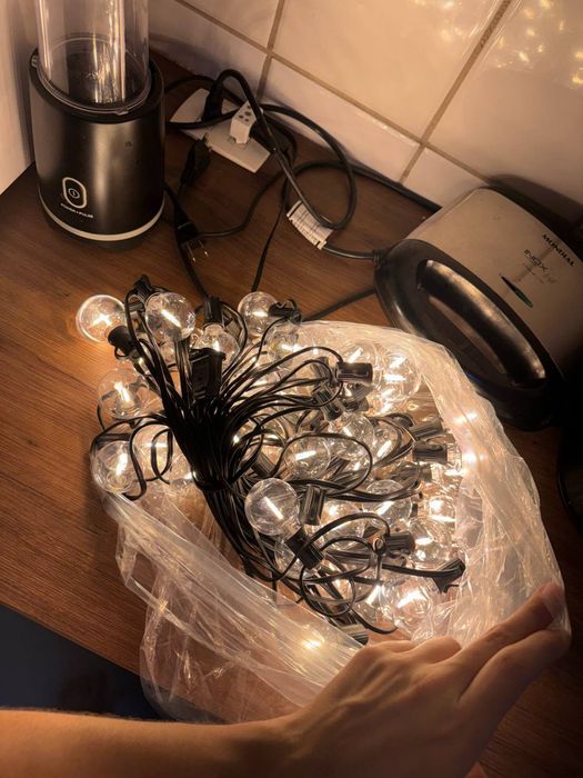 Ретро гірлянда, Вулична гірлянда з ретро лампочками