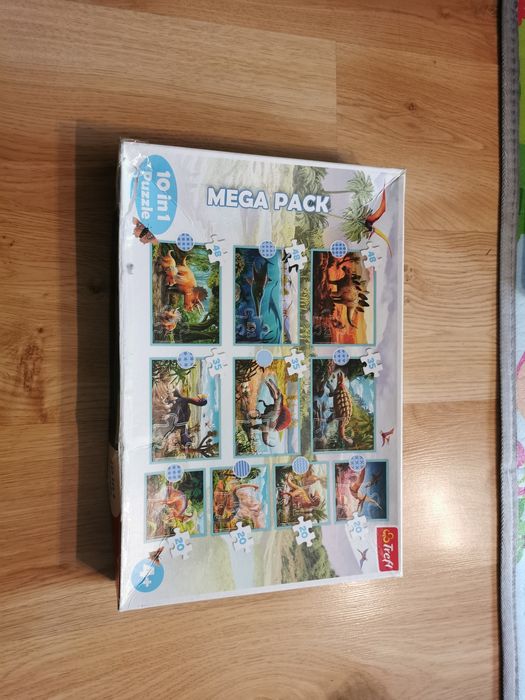 Puzzle Trefl 10 w 1 kompletne dinozaury dino 10in1 jurassic World 4+