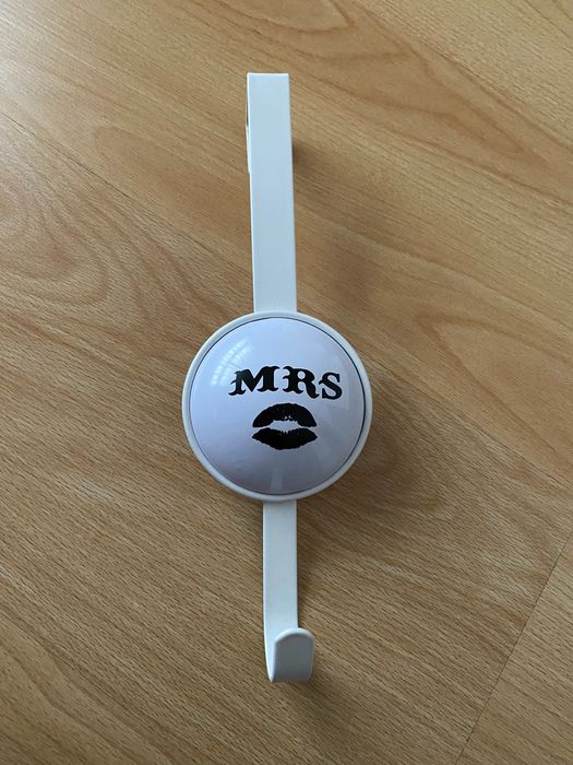 Cabide de porta branco