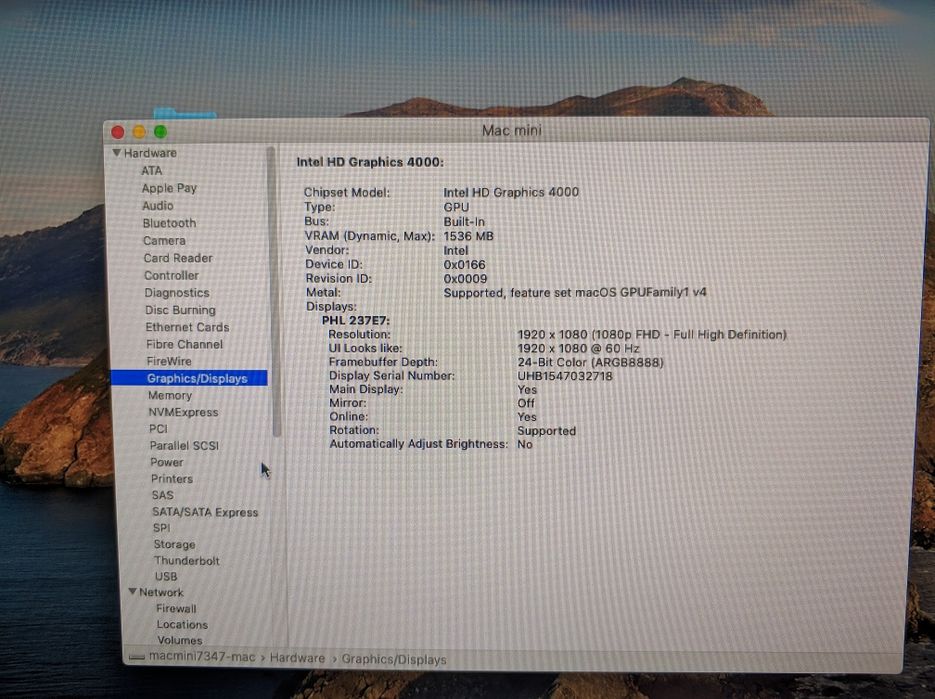 Mac mini late 2012 i5 8 GB 240 GB SSD