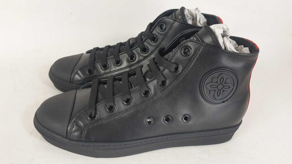 JOHN RICHMOND Skórzane sneakersy wysokie r.38