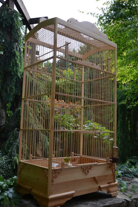 Drewniane KLATKI dla Ptaków śpiewających