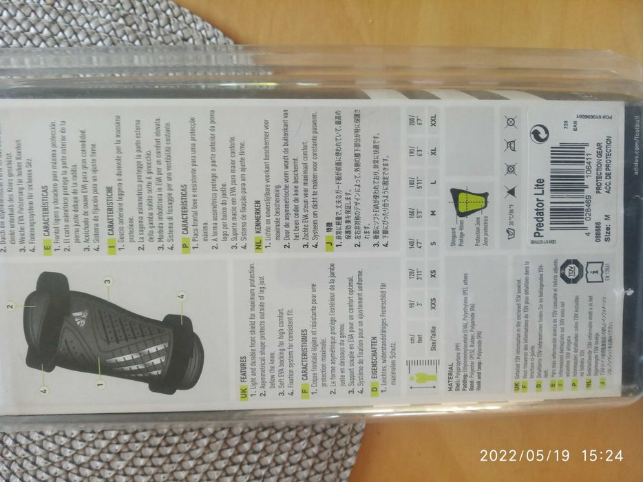 Ochraniacze piłkarskie adidas M