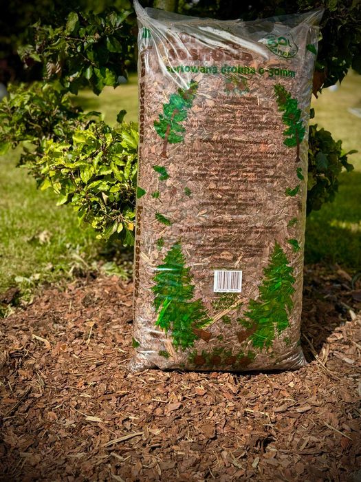 Kora sosnowa 0-30mm drobna frakcja worki 50l prawdziwe litry Transport