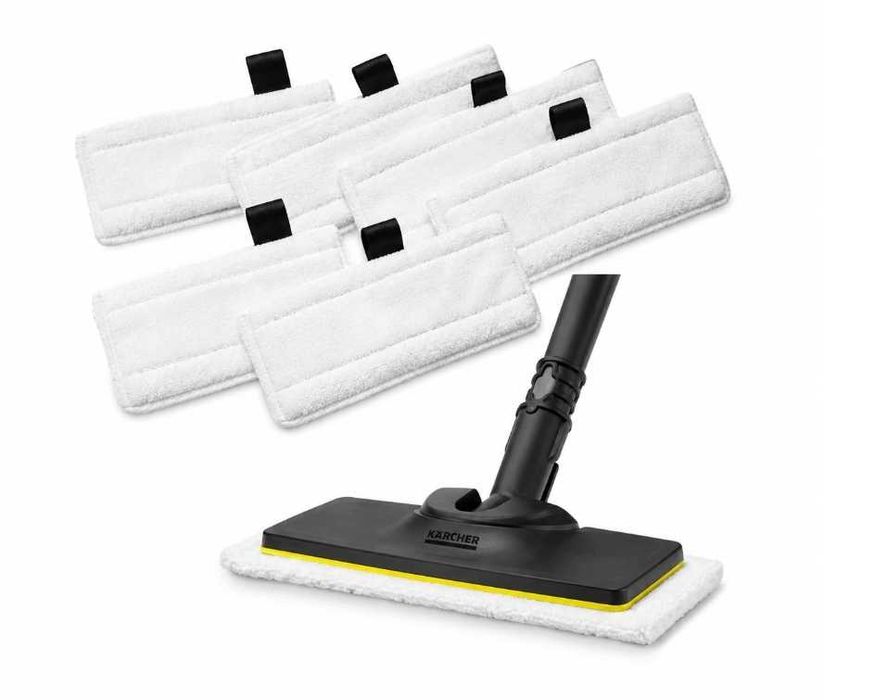 WKŁADY DO KARCHER SC1 SC2 SC3 SC4 SC5 EASYFIX 7X Ściereczka Mop Nakładki 7 SZT Elbląg / Gdańsk Wysyłka