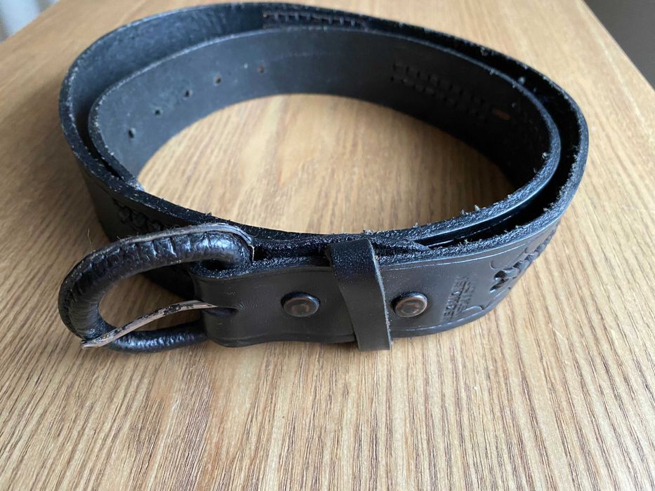 Pasek skorzany z plecionka Made in USA