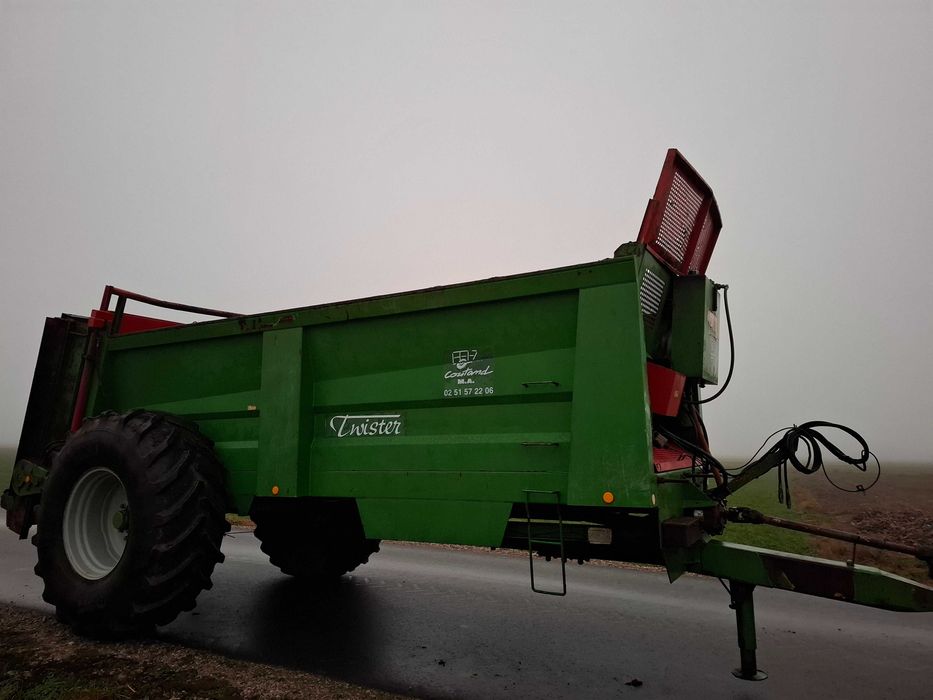 Rozrzutnik obornika Coutand Twister 12t, Jeantil, Rolland, Leboulch