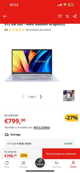 Portatil Asus Vivobook M1502YA R7