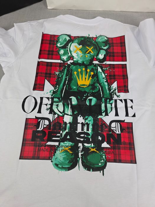 Męska koszulka tshirt Off White biała krótki rękaw premium M-XXXL