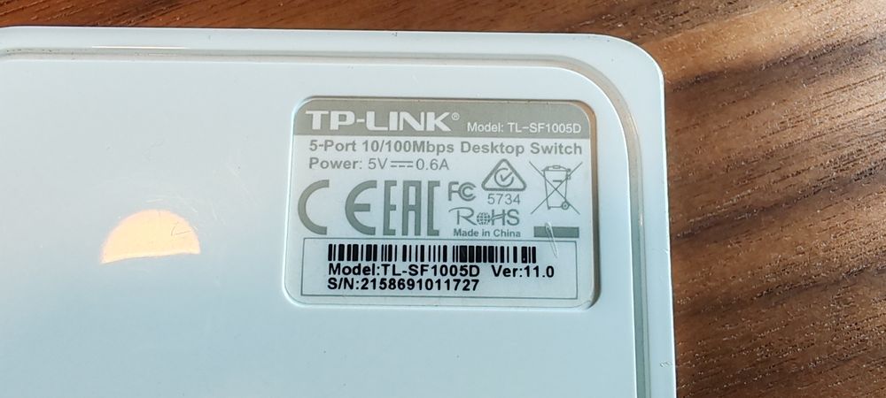 Switch TP Link 5 portas RJ45